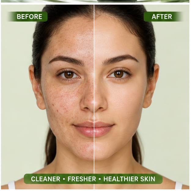 MIDORA Green Tea Face Wash with Built In Soft Brush Deep Cleansing Face Cleanser for Oil Dirt and Impurity Removal Refreshing Daily Skin Care for All Skin Types 150ml