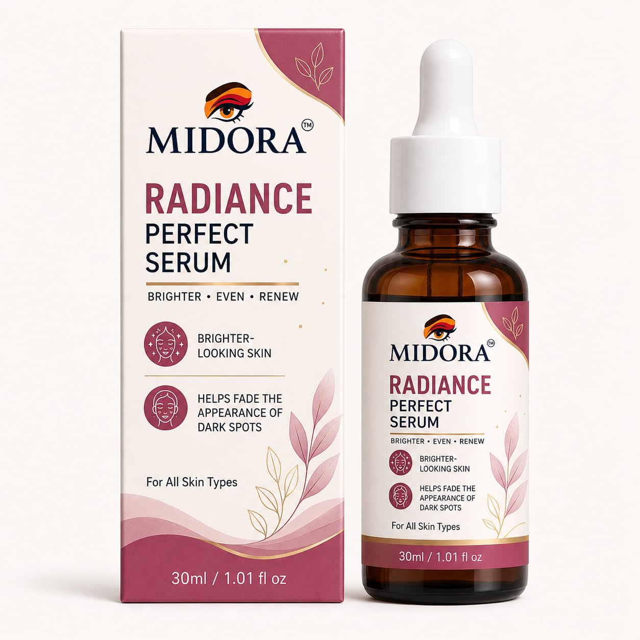 MIDORA Radiance Perfect Serum – Brightening & Hydrating Face Serum 30ml