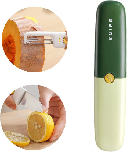 2 in 1 Stainless Steel Fruit Knife Peeler - Midora