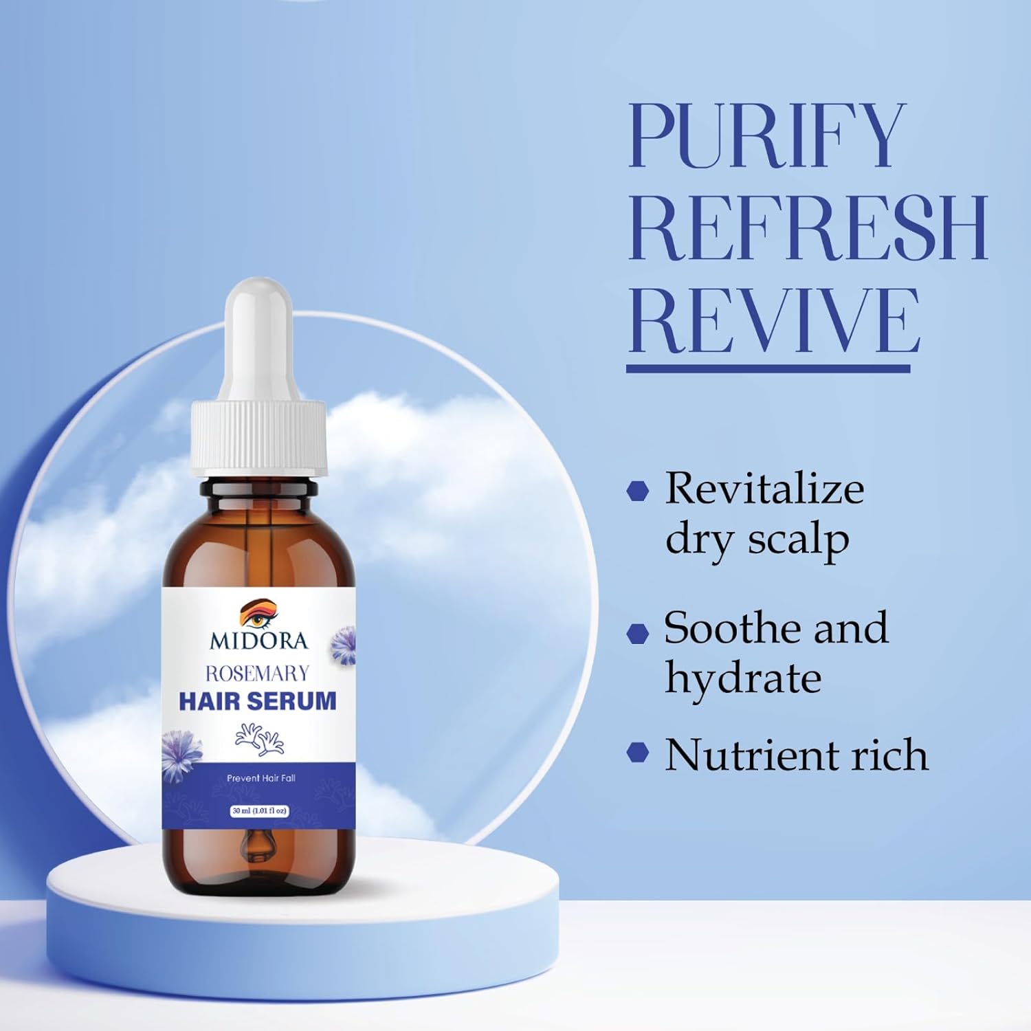 Hair Growth Rosemary Serum For Men & Women (30ml)