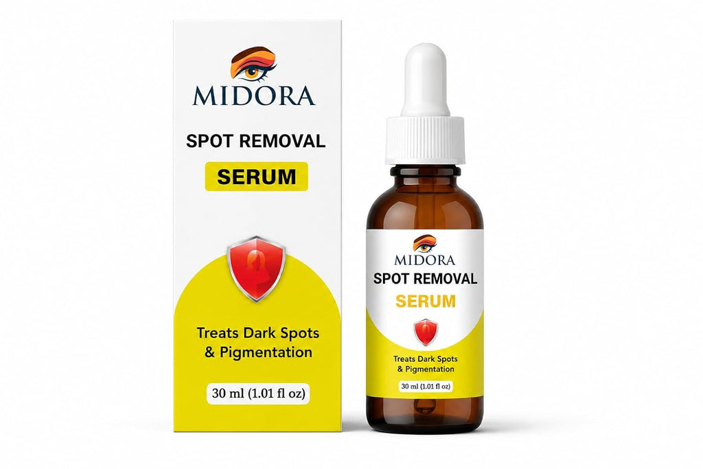 MIDORA Spot Removal Serum for Face – Dark Spot Corrector for Pigmentation, Acne Marks & Black Spots – Skin Brightening & Spot Reduction Serum for Women & Men – 30ml
