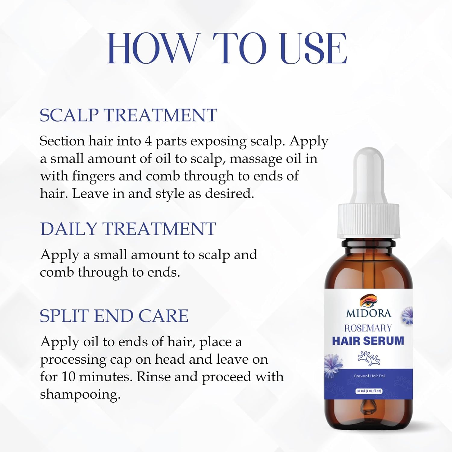 Hair Growth Rosemary Serum For Men & Women (30ml)
