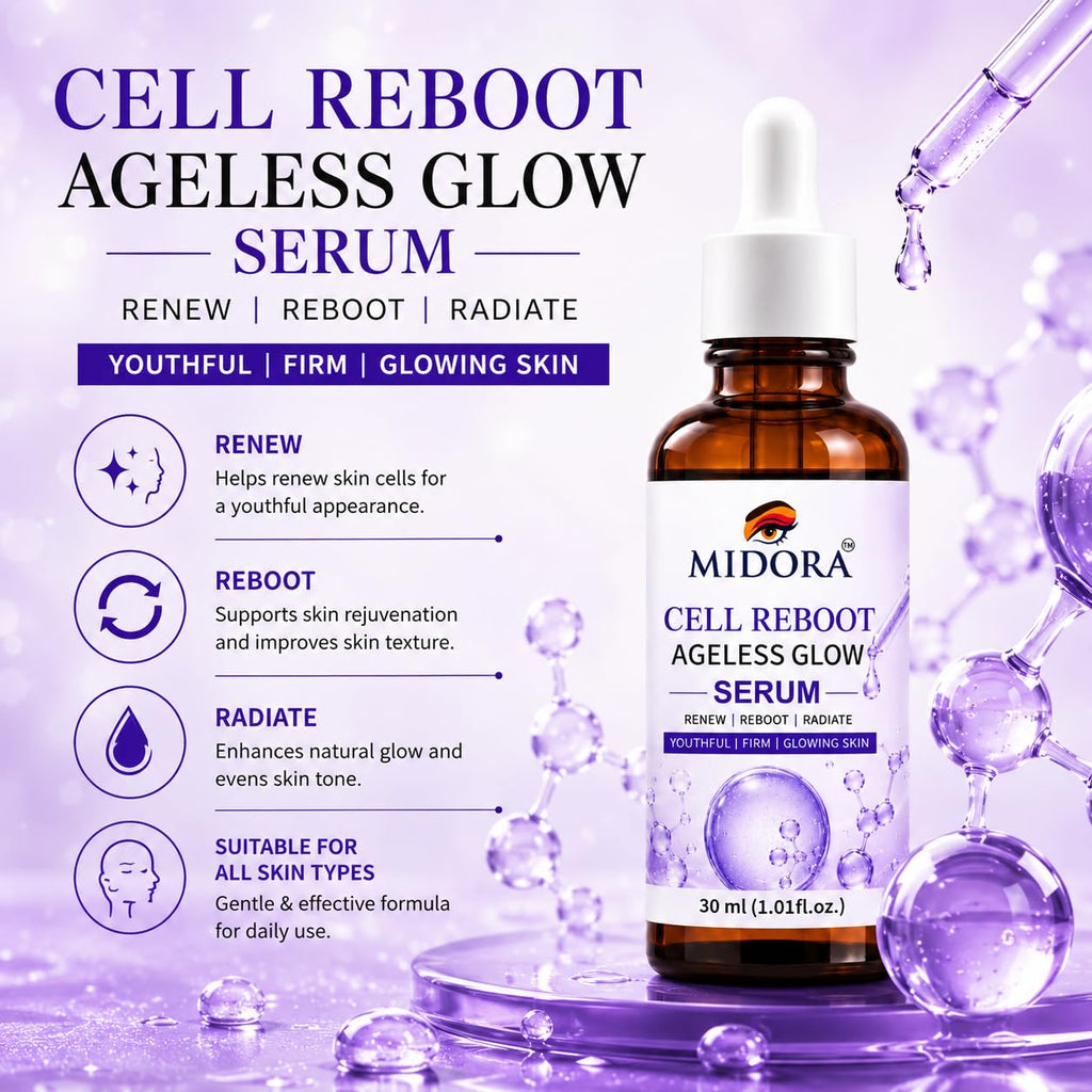 MIDORA Cell Reboot Glow Serum – Daily Face Serum 30ml
