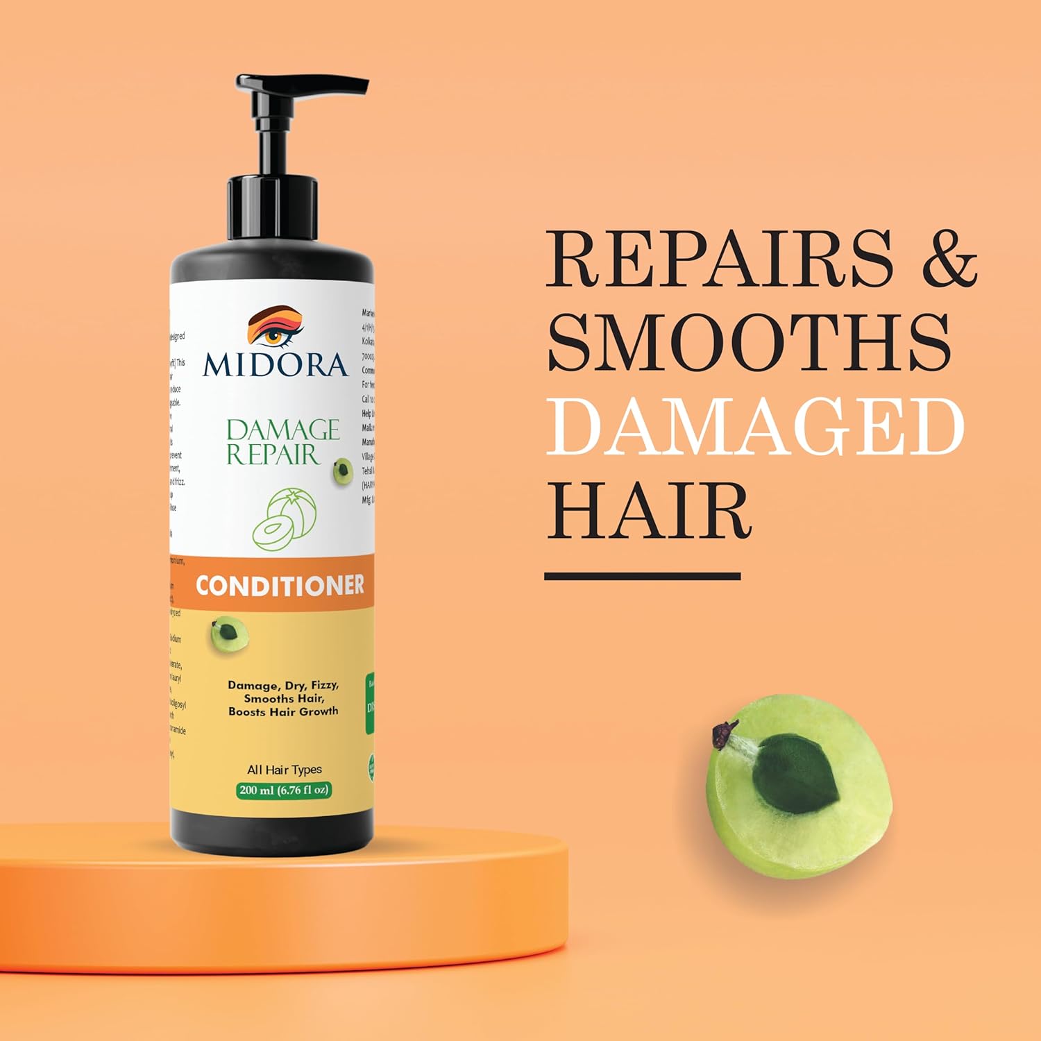 Midora Anti Dandruff Conditioner, For Itchy Flaky & Stubborn, All Hair Types, 200ml