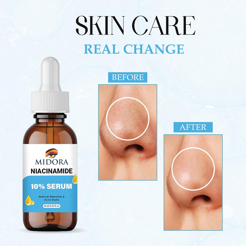 Midora Niacinamide Face Serum | 10% Niacinamide with Zinc