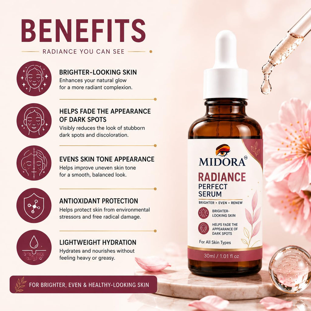 MIDORA Radiance Perfect Serum – Brightening & Hydrating Face Serum 30ml