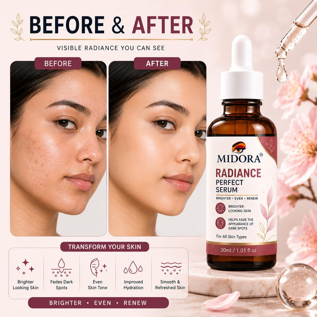 MIDORA Radiance Perfect Serum – Brightening & Hydrating Face Serum 30ml