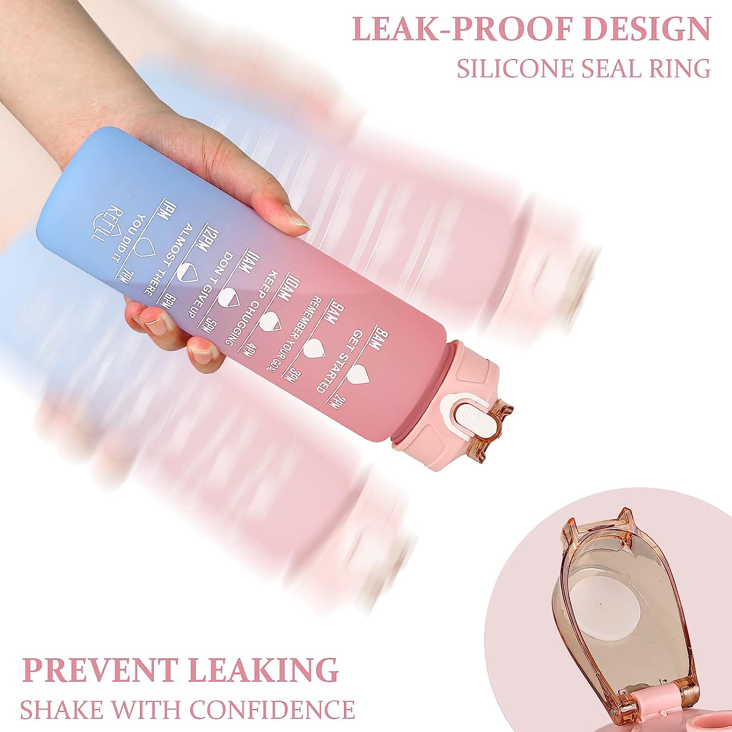 3 Pcs Leakproof Water Bottle - Midora