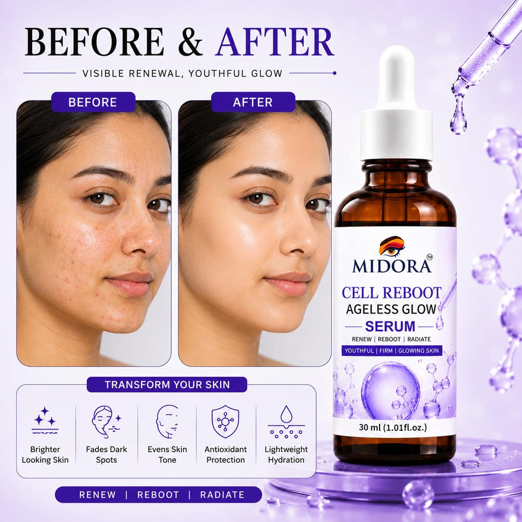 MIDORA Cell Reboot Glow Serum – Daily Face Serum 30ml