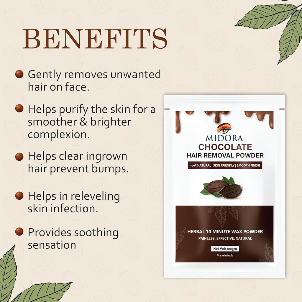 Midora Chocolate Hair Removal Powder