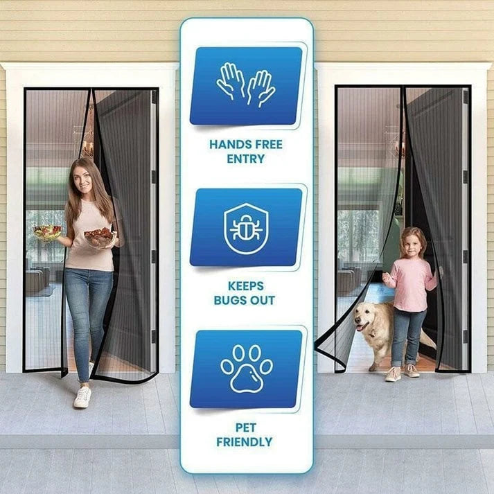 Magnetic Door Curtain Insect Protection Net