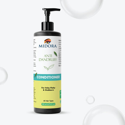 Midora Anti Dandruff Conditioner, For Itchy Flaky & Stubborn, All Hair Types, 200ml