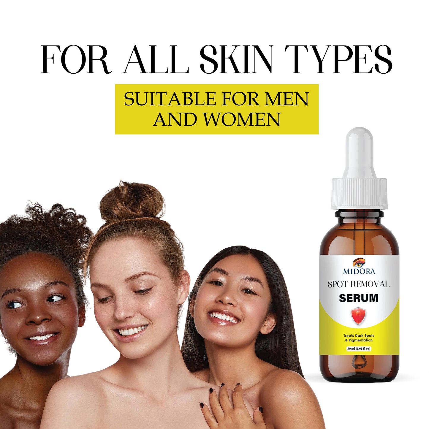 Spot Removal Serum for Face | Dark Spot Corrector | Acne Scar Removal | Skin Brightening & Even Tone | Anti-Blemish Serum for Men & Women