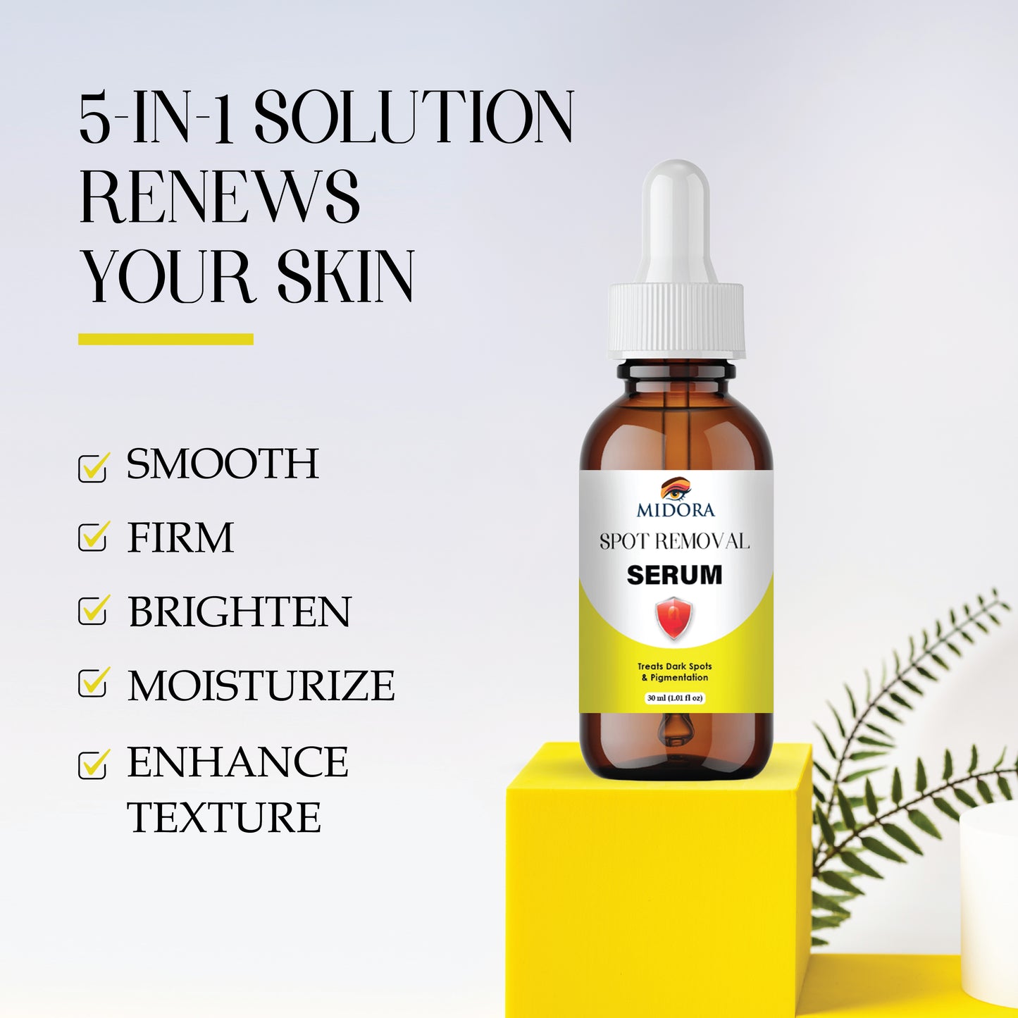 Spot Removal Serum for Face | Dark Spot Corrector | Acne Scar Removal | Skin Brightening & Even Tone | Anti-Blemish Serum for Men & Women