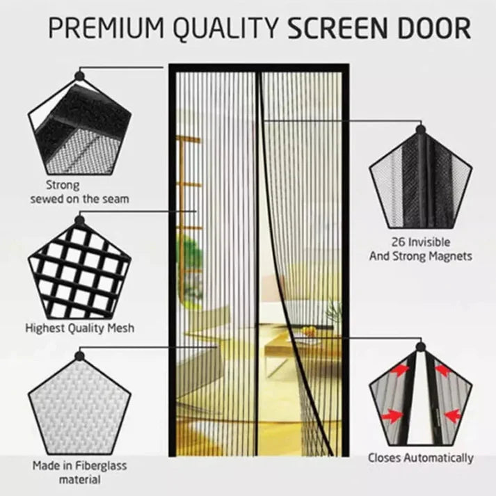 Magnetic Door Curtain Insect Protection Net