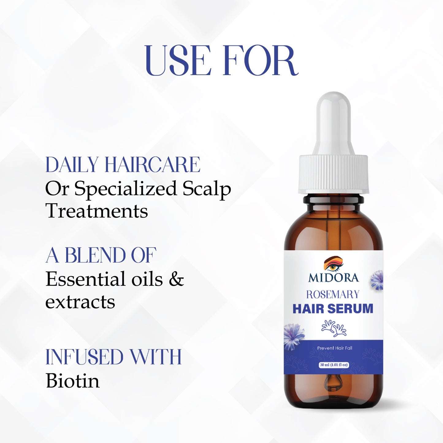 Rosemary Hair Growth Serum | Anti-Hair Fall & Scalp Nourishment | Natural Essential Oil for Stronger, Thicker & Healthier Hair
