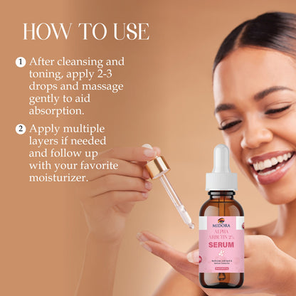 Alpha Arbutin Serum for Dark Spots & Pigmentation | Skin Brightening & Even Tone | Face Serum for Glowing Skin | Suitable for All Skin Types – 30ml