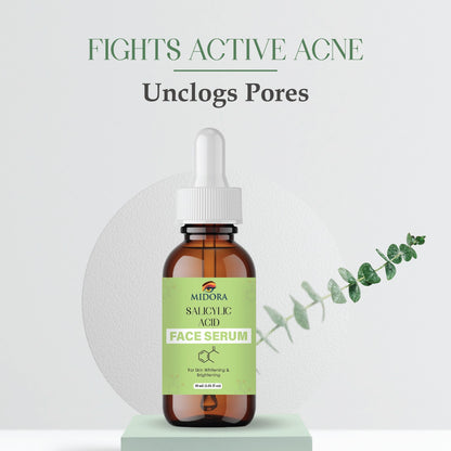Salicylic Acid Serum for Acne & Oil Control | Anti-Acne, Blackhead Removal & Pore Minimizer | Face Serum for Clear, Smooth & Glowing Skin