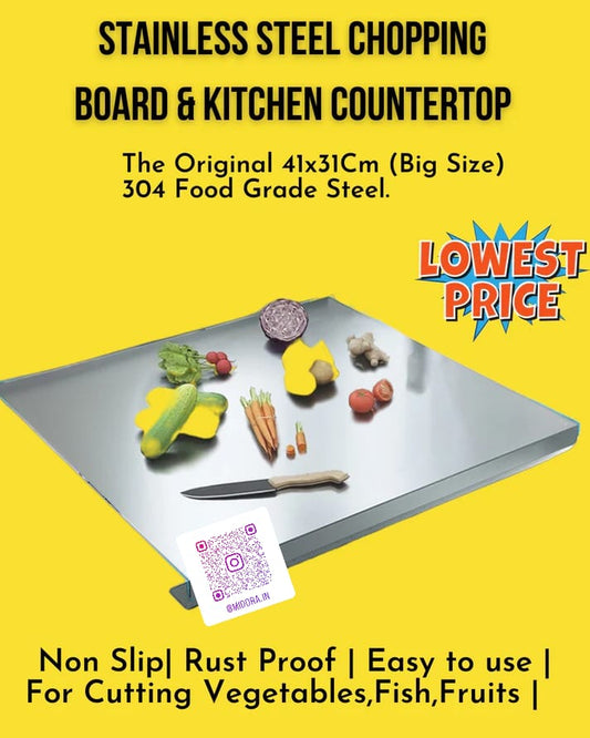 Stainless Steel Kitchen Countertop Chopping Board