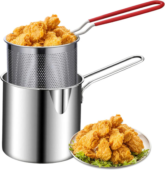 Stainless Steel Detachable Fryer Pan/Pot - Midora