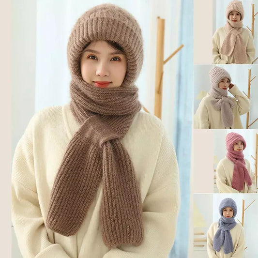 Integrated Ear Protection Windproof Cap Scarf